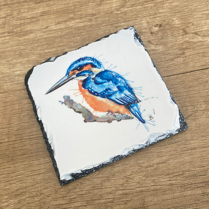 Kingfisher-Catch of the day-Slate coaster