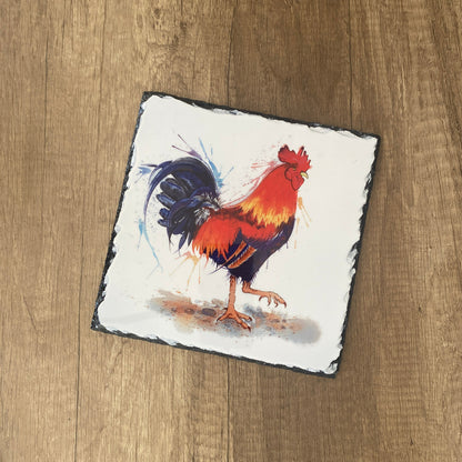 rooster-rock slate-home decor