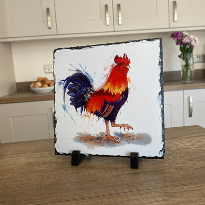 rooster-rock slate-home decor