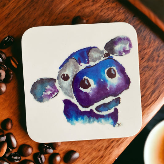 'Blue Cow' coaster