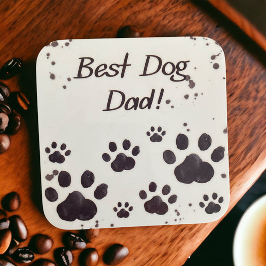 'Best Dog Dad' coaster