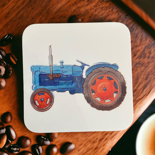 'Blue Tractor' coaster