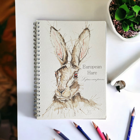 'European Hare' A5 Notebook