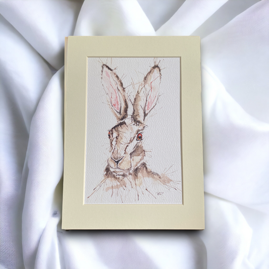 European hare artwork print
