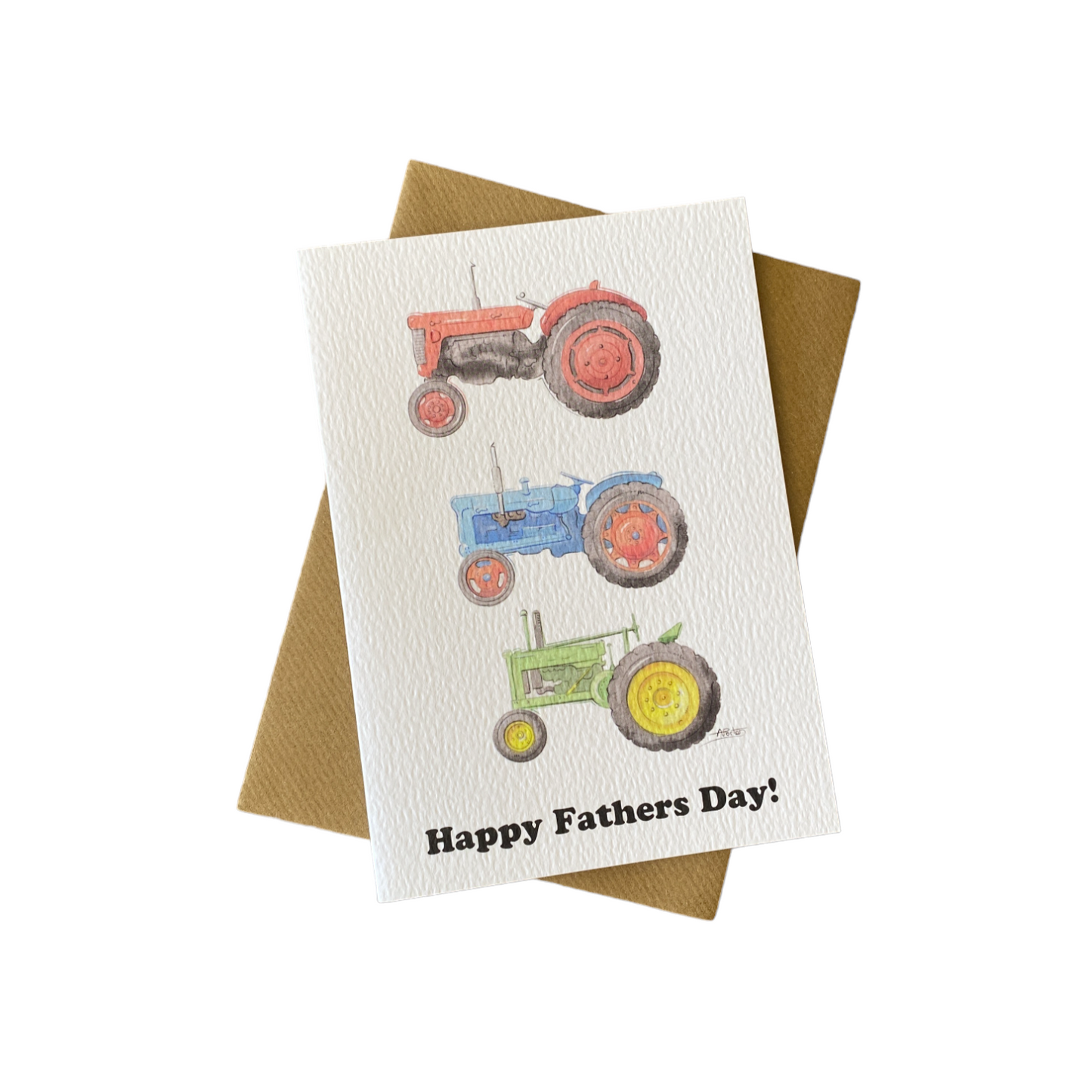 'Trio of Tractors' Fathers Day card