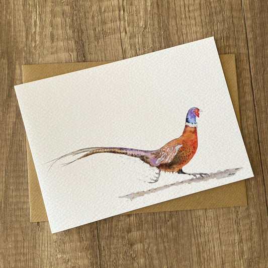 plain pheasant card