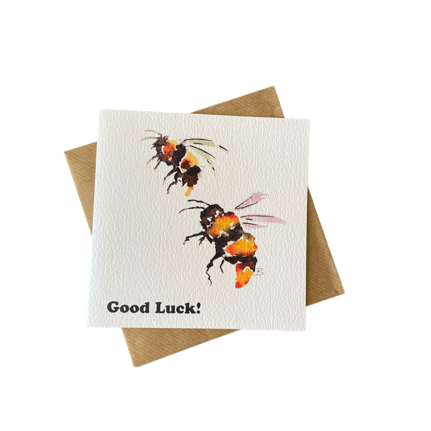 'Good Luck' Bee Greetings Card