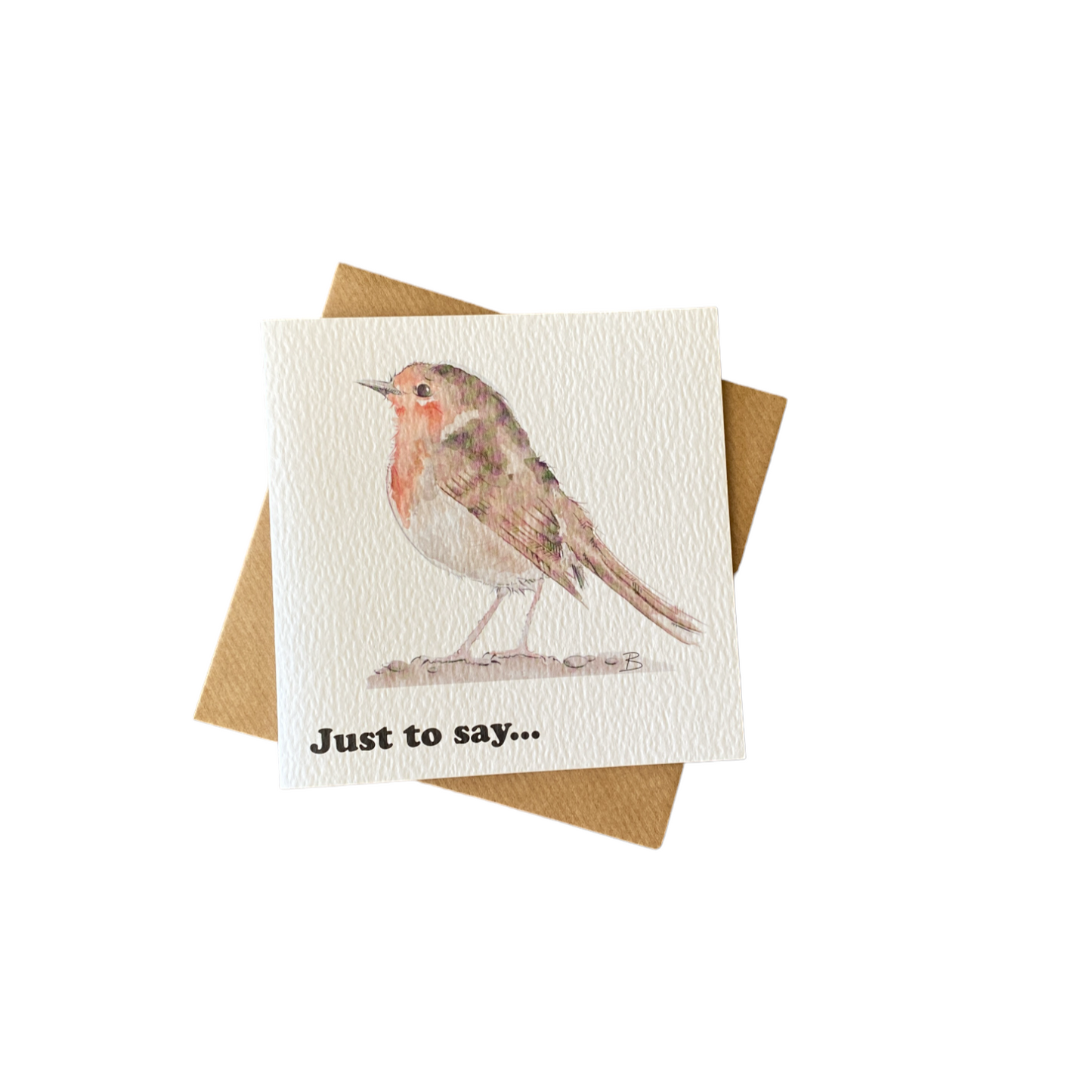Red Robin "Just to say" Notecard