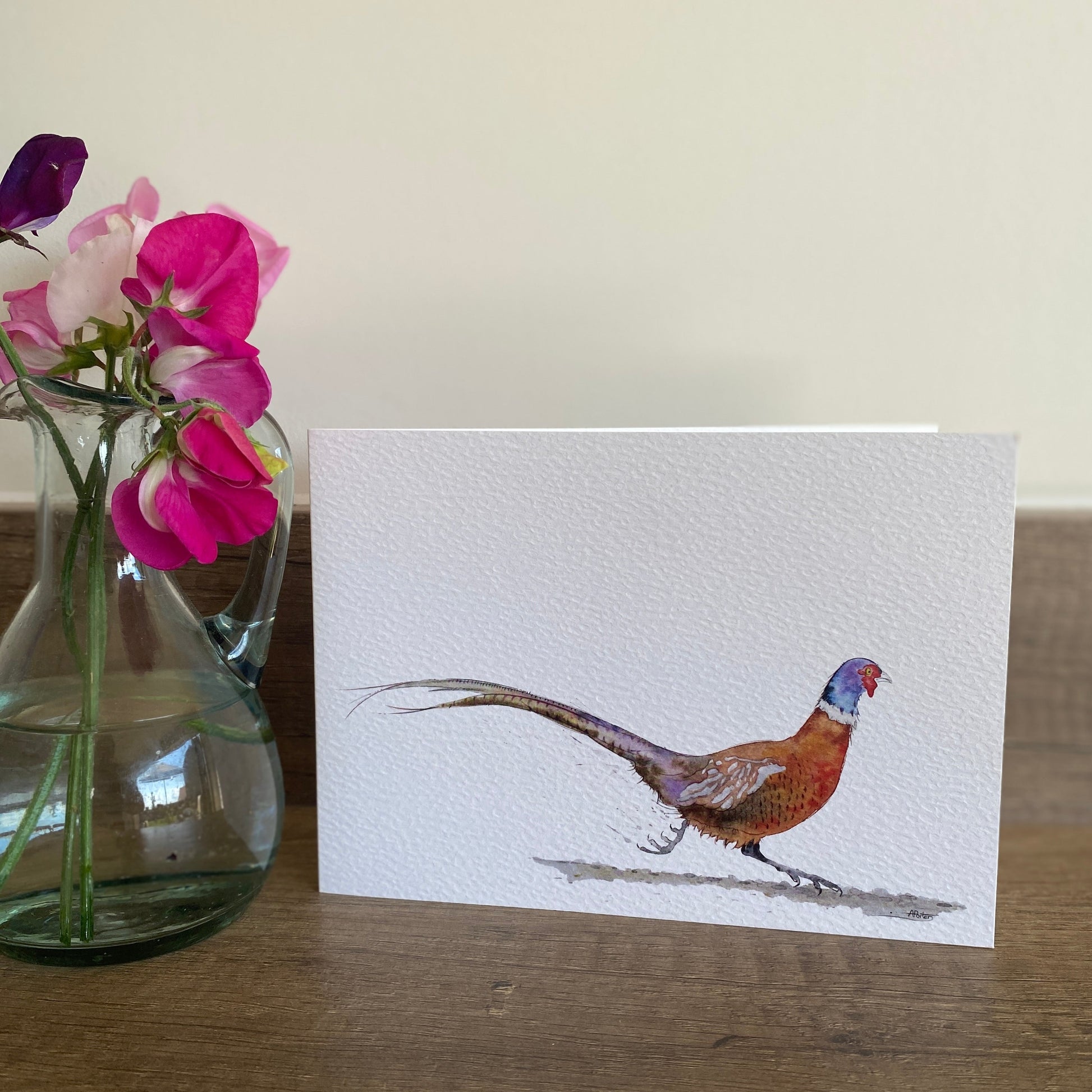 plain pheasant card