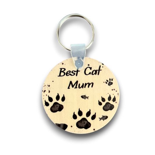 Best Cat Mum keychain
