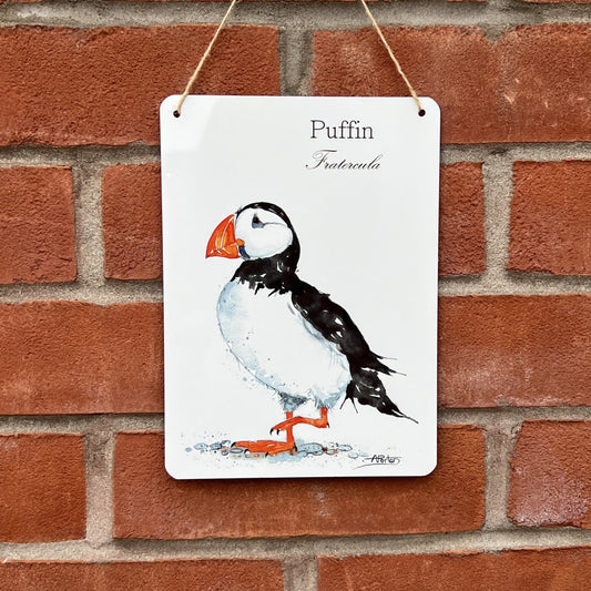 'Puffin Good Day' - Decorative Metal Wall Sign