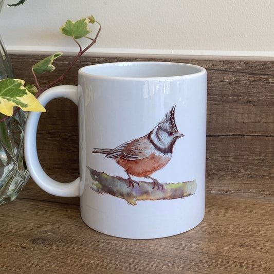 Crested tit-bird-mug-