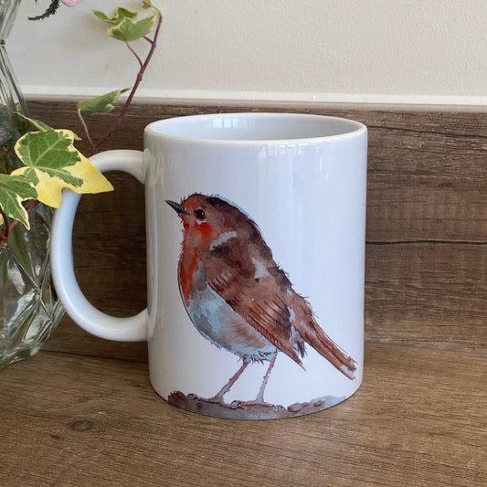 Red robin-robin-bird-mug